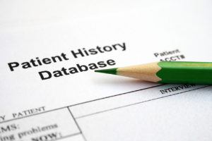 Patient history form